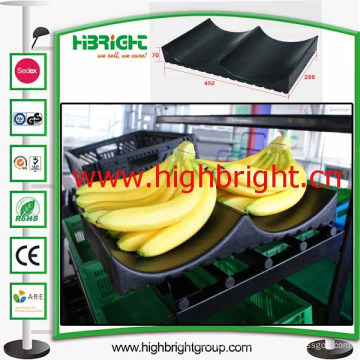 Support en plastique banane rembourrage pour support de supermarché fruits